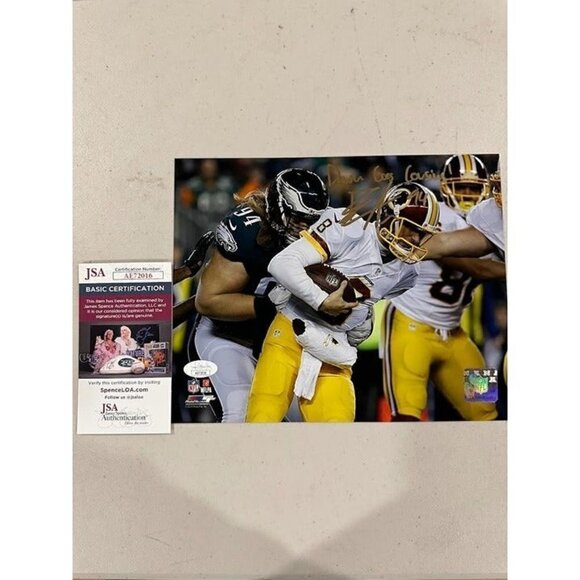 Beau Allen signed "Down Goes Cousins" autographed Philadelphia Eagles 8x10 Photo - Picture 1 of 3